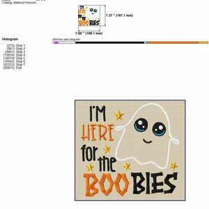 Funny Halloween Baby Bibs Machine Embroidery Designs, Hilarious Toddler Embroidery Patterns, Cute Ghost Pes Files, Applique Embroidery image 8