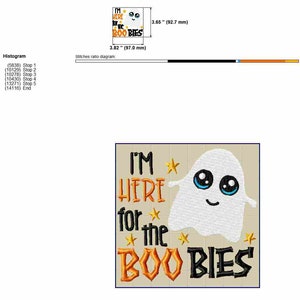 Funny Halloween Baby Bibs Machine Embroidery Designs, Hilarious Toddler Embroidery Patterns, Cute Ghost Pes Files, Applique Embroidery image 4