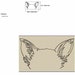 Chihuahua Dog Ears Outline Machine Embroidery Design, Dog Sketch ...