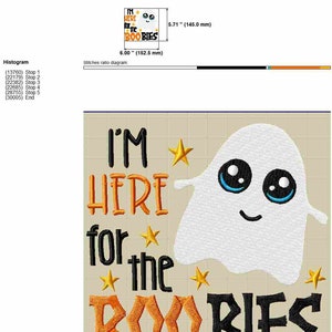 Funny Halloween Baby Bibs Machine Embroidery Designs, Hilarious Toddler Embroidery Patterns, Cute Ghost Pes Files, Applique Embroidery image 6