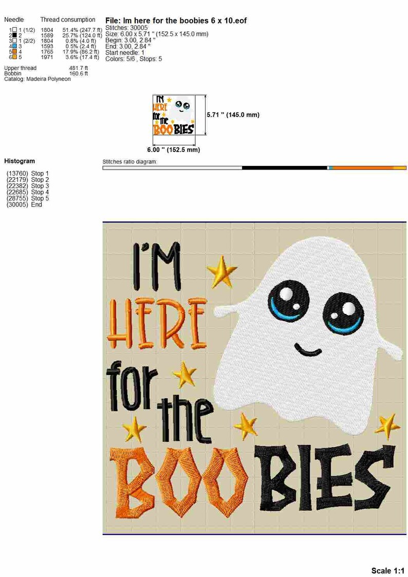 Funny Halloween Baby Bibs Machine Embroidery Designs, Hilarious Toddler Embroidery Patterns, Cute Ghost Pes Files, Applique Embroidery image 6