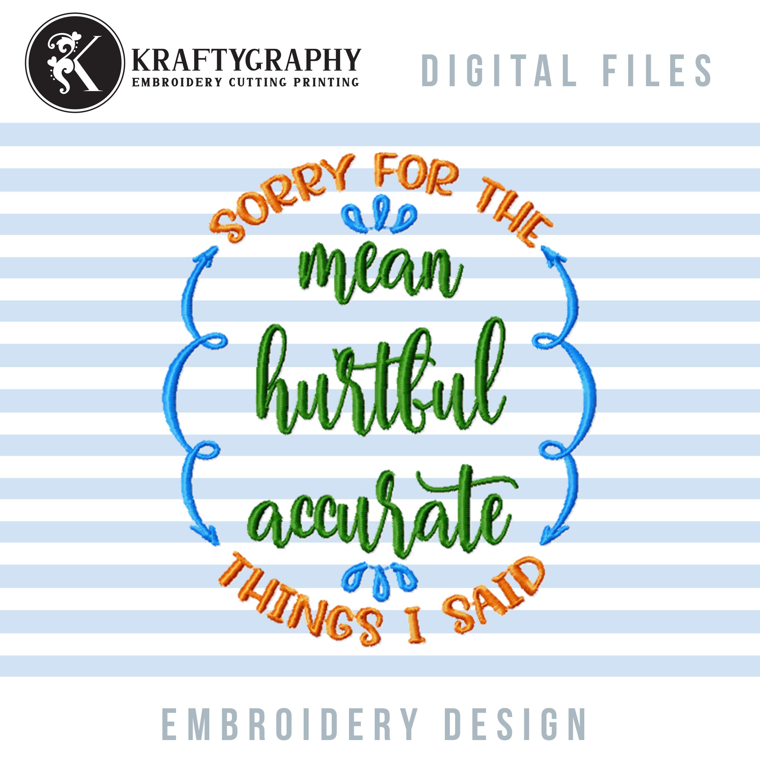 Funny Machine Embroidery Designs Sarcastic Embroidery Etsy