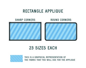 Rectangle Applique Machine Embroidery Designs, Mini Rectangle Embroidery Files, Frame Embroidery Design, Basic Shape Pattern