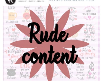 Funny Anti Valentine SVG Bundle: Adult Humor Clipart (Digital Files)