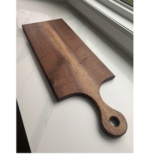 Walnut Sapwood Charcuterie Board with handle