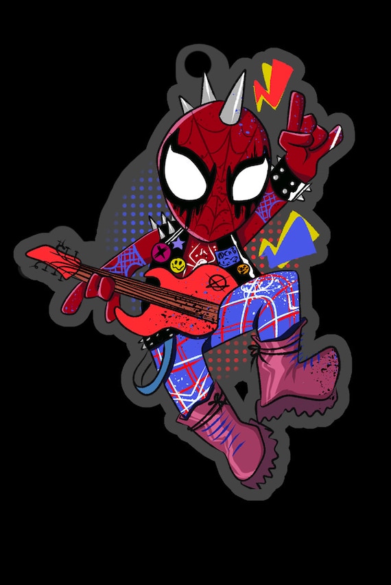 Spiderpunk keychain