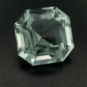3.32ct Bluish Aquamarine, IF, Asscher, Unheated, Pakistan