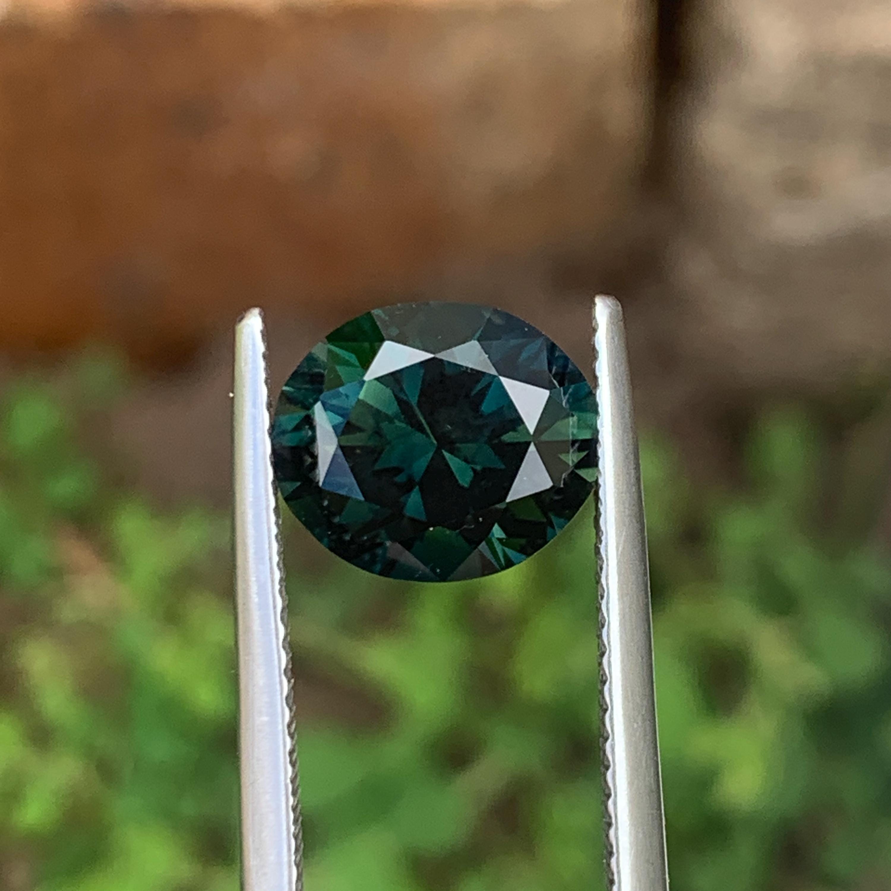 RARE !! SAPHIR VERT BLEU D'AUSTRALIE : 1,02 CARAT