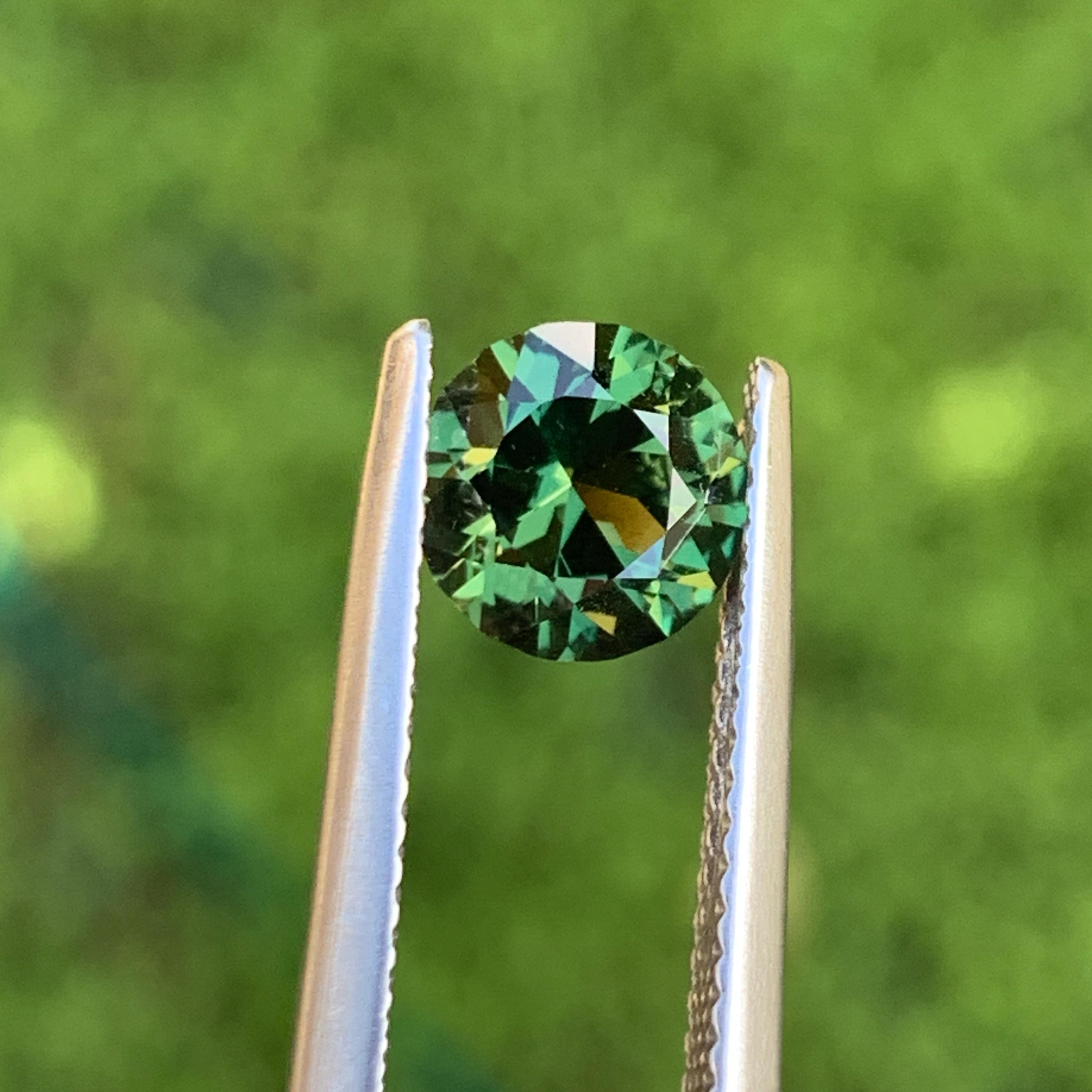Saphir Vert D'Australie - 1,01 Carats - Rare Et Naturel - Pierre Précieuse Chauffée H