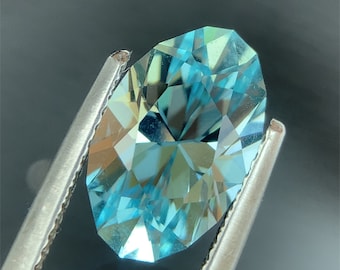 2.81ct Blue Aquamarine, Portuguese Cut Oval, Australia Natural Gemstone
