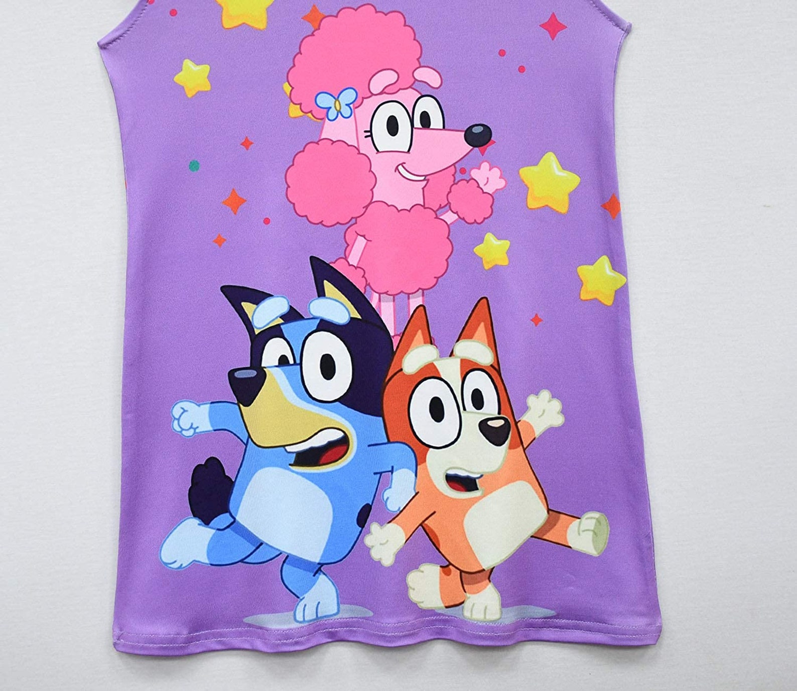 Bluey Toddler Girls Baby Princess Pajamas Dog Print Nightgown Etsy