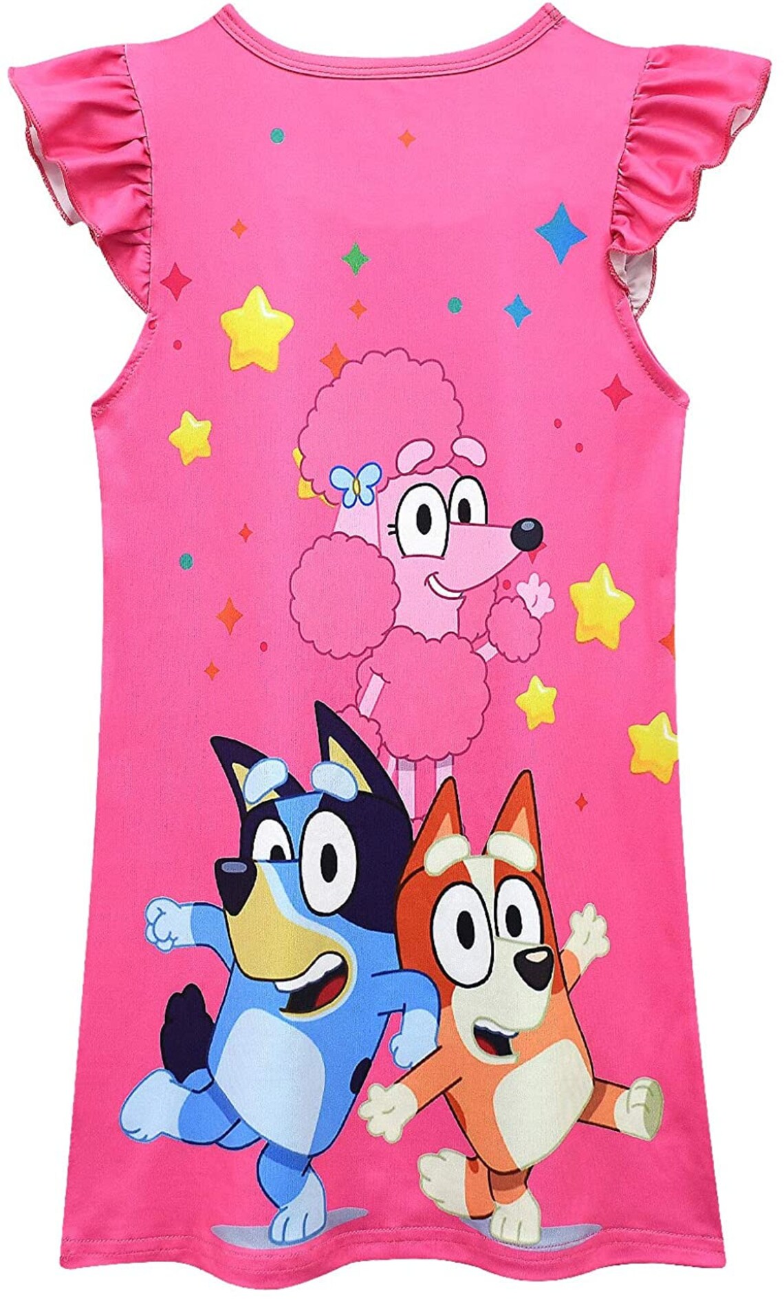Bluey Toddler Girls Baby Princess Pajamas Dog Print Nightgown Etsy