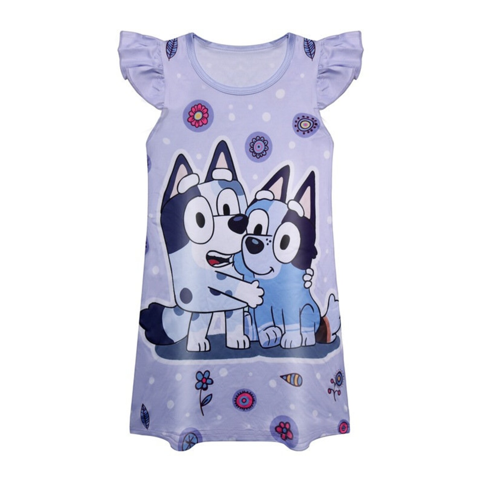 Bluey Toddler Girls Baby Princess Dress Cartoon Print Dresses Etsy