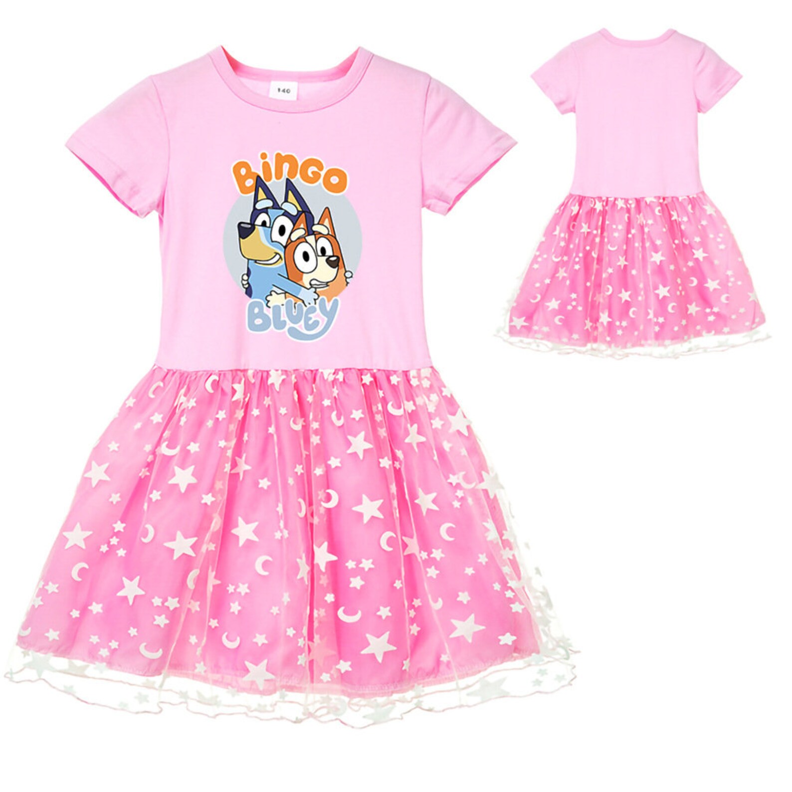 Girl's Bluey short sleeve Dresses Kids One Piece Sundress Etsy