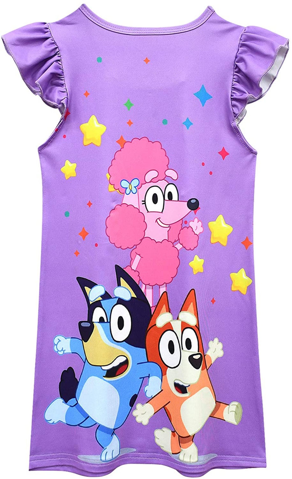 Bluey Toddler Girls Baby Princess Pajamas Dog Print Nightgown Etsy