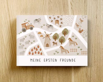 Kindergarten Friendship Book Farm | Friendship Album | My First Friends | All My Friends | Friendship Book Farm, Animals, Tractor