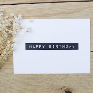 Happy Birthday Karte 2er Set | Geburtstagskarte | Karte zum Geburtstag