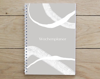 Wochenplaner | Home Office Planer | Wochenübersicht | Notizblock | Termin & To-Do-Liste | Weekly Planner | Spiralbindung | DIN A5