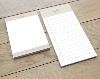 To-Do Block & Notepad Set | To-Thu | | notepad Office | Home Office | | task block | writer's pad Weekly Planner | DIN-long | DIN A6