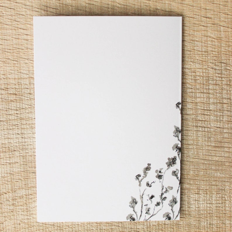 Condolence card DIN A6 Condolence card Folding card mourning card In deep compassion Card to