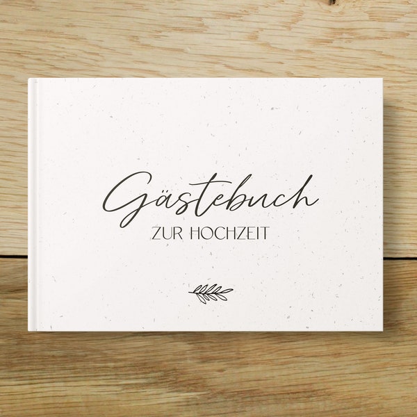 Gästebuch Hochzeit mit Fragen zum Ausfüllen | DIN A5 quer