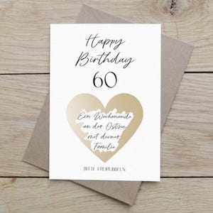 Gratta e vinci per il 60° compleanno | Buono regalo 60° compleanno | Biglietto a sorpresa per il 60esimo compleanno da grattare | DIN A6