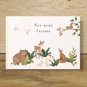 Libro de amigos del jardín de infancia | Álbum de jardín de infancia | álbum de la amistad | Mis amigos del jardín de infantes | Todos mis amigos | Álbum Amigos Animales del Bosque