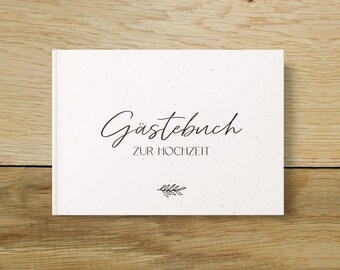 Gästebuch Hochzeit mit Fragen zum Ausfüllen | DIN A5 quer