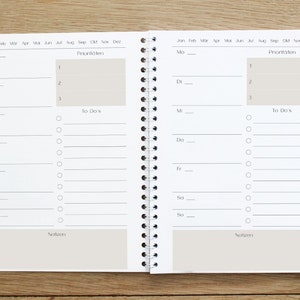 Wochenplaner Home Office Planer Wochenübersicht Notizblock Termin & To-Do-Liste Weekly Planner Spiralbindung DIN A5 Bild 2