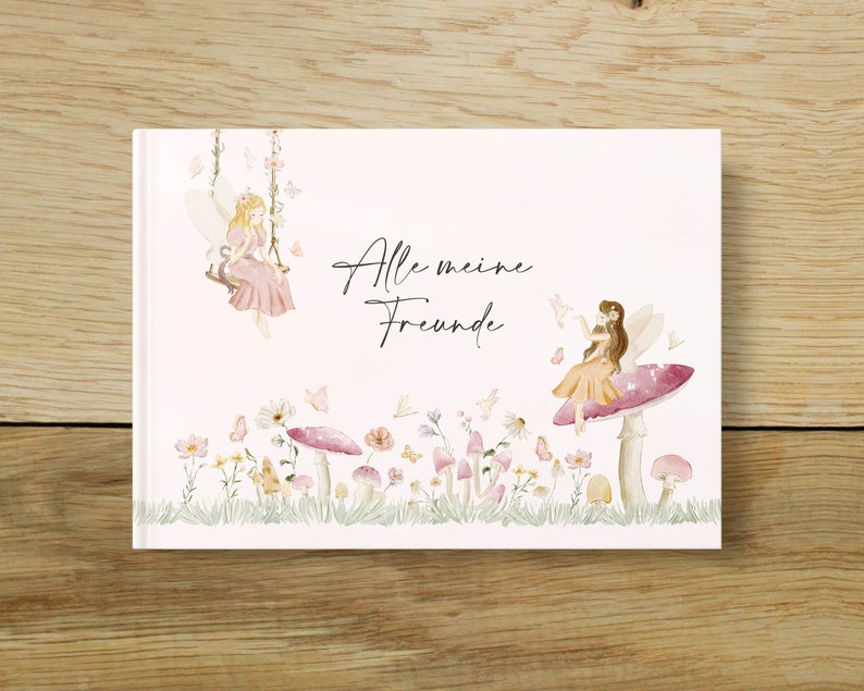 Friends book fairy for children Friendship album girls Friends album for back to school or birthday Friendship book DIN A5 hardcover image 9