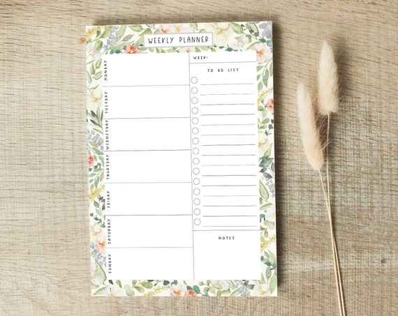 Wochenplaner Englisch A5, Home Office Planer, weekly planner, To-do-Liste -  Etsy.de