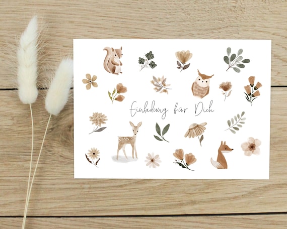 CALLUNA® - 12 Biglietti d'invito per il compleanno dei bambini - Invito colorato per feste di