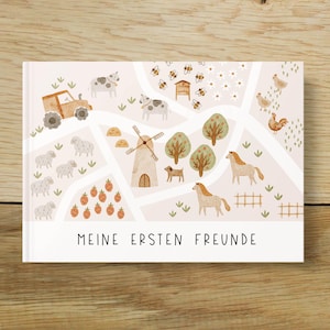 Ferme de livres des amis de la maternelle | Album d'amitié | Mes premiers amis | Tous mes amis | Ferme de livres d'amis, animaux, tracteur