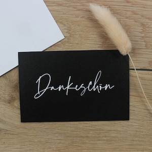 15x Dankeschön Karte | Danke Karte | Vielen Dank Karte | Dankeschön Visitenkarte | Visitenkarte 85x55