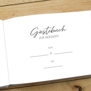 Gästebuch Hochzeit mit Fragen zum Ausfüllen DIN A5 quer Bild 5