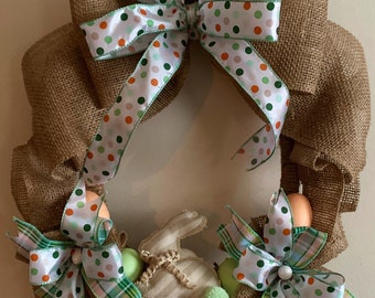 Burlaps The Easter Bunny Will Leave You Some Eggs! Wreath