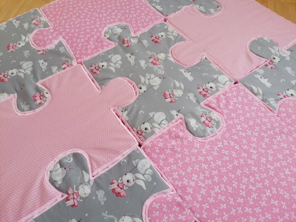 Baby Puzzle Play Mat Puzzle Pillow Mat Baby Soft Pillow Play Etsy UK