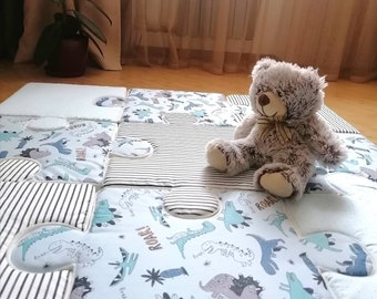 puzzle floor pillows