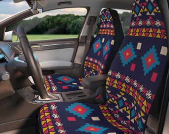 Ikat Car Seat Covers for vehicle, Aztec car seat covers, Southwestern car accessories, Southwestern car seat covers Geometric car seat cover