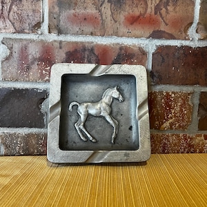 Bruce Fox Cast Aluminum Ashtray Vintage
