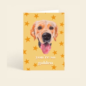 Golden Retriever greeting card image 1