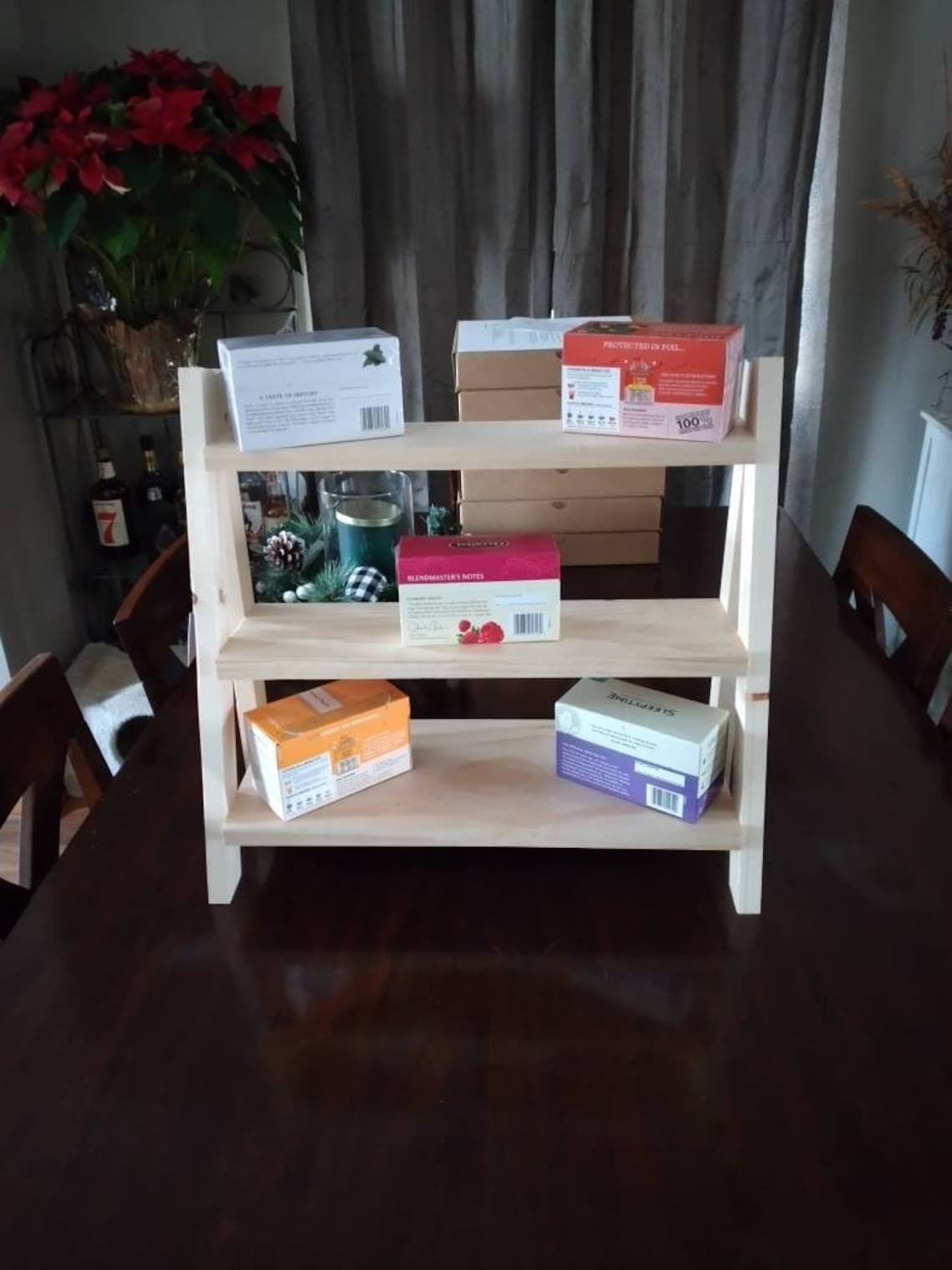 Wooden Countertop Display Shelf Countertop 3 Tier Shelves Etsy