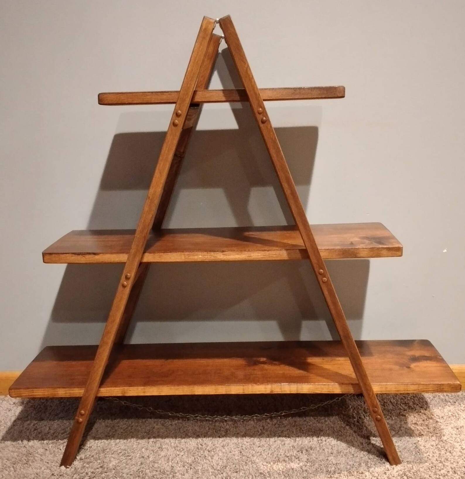 A Frame Display Shelf Diy Ladder Shelf Countertop Display Etsy Australia