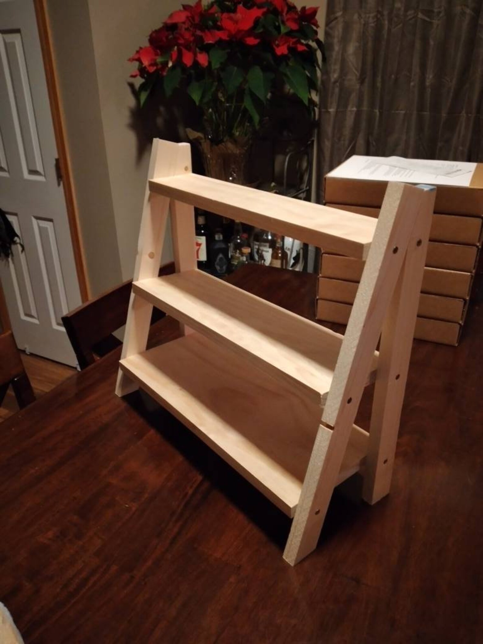 Wooden Countertop Display Shelf Countertop 3 Tier Shelves Etsy