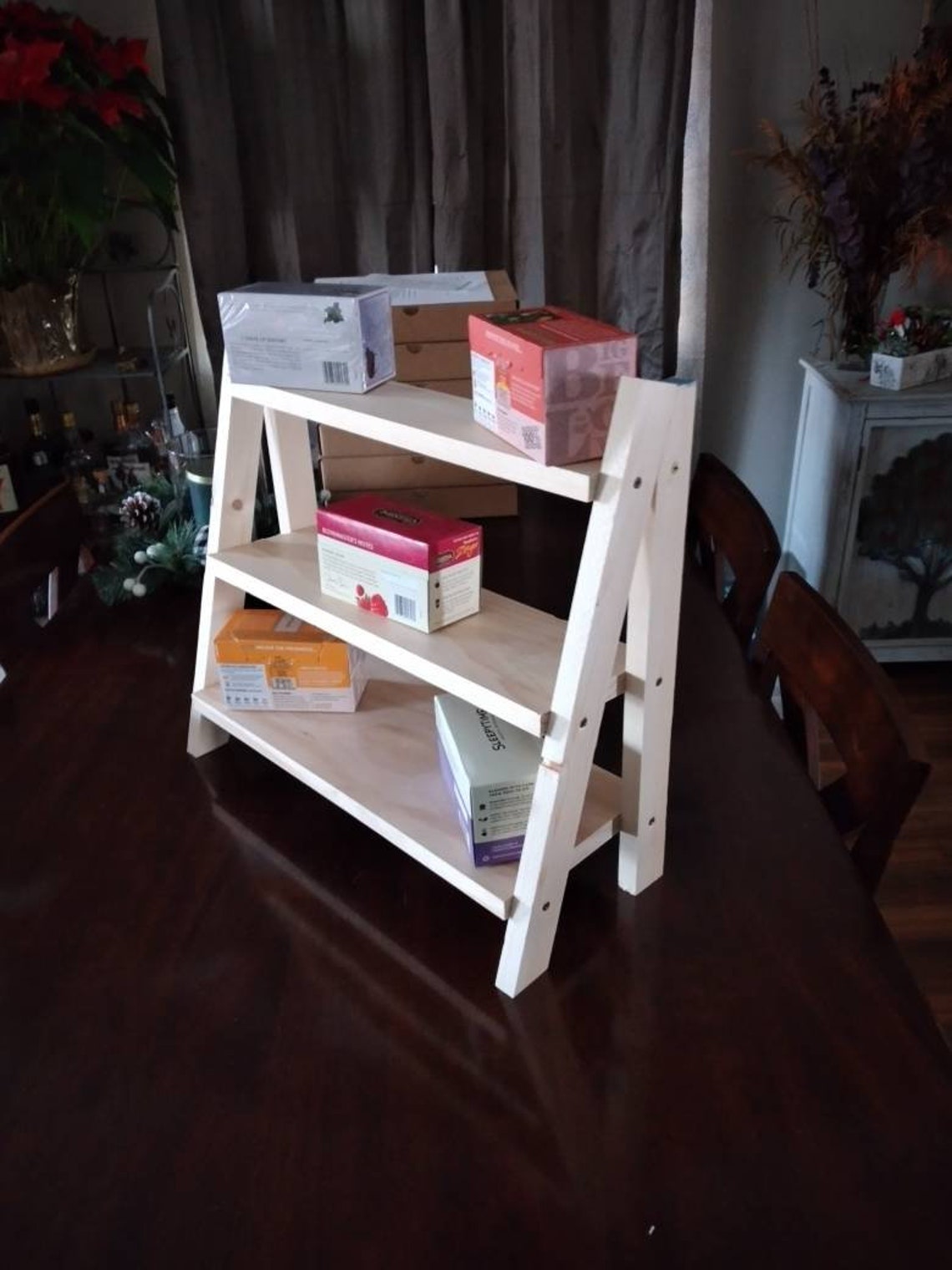 Wooden Countertop Display Shelf Countertop 3 Tier Shelves Etsy