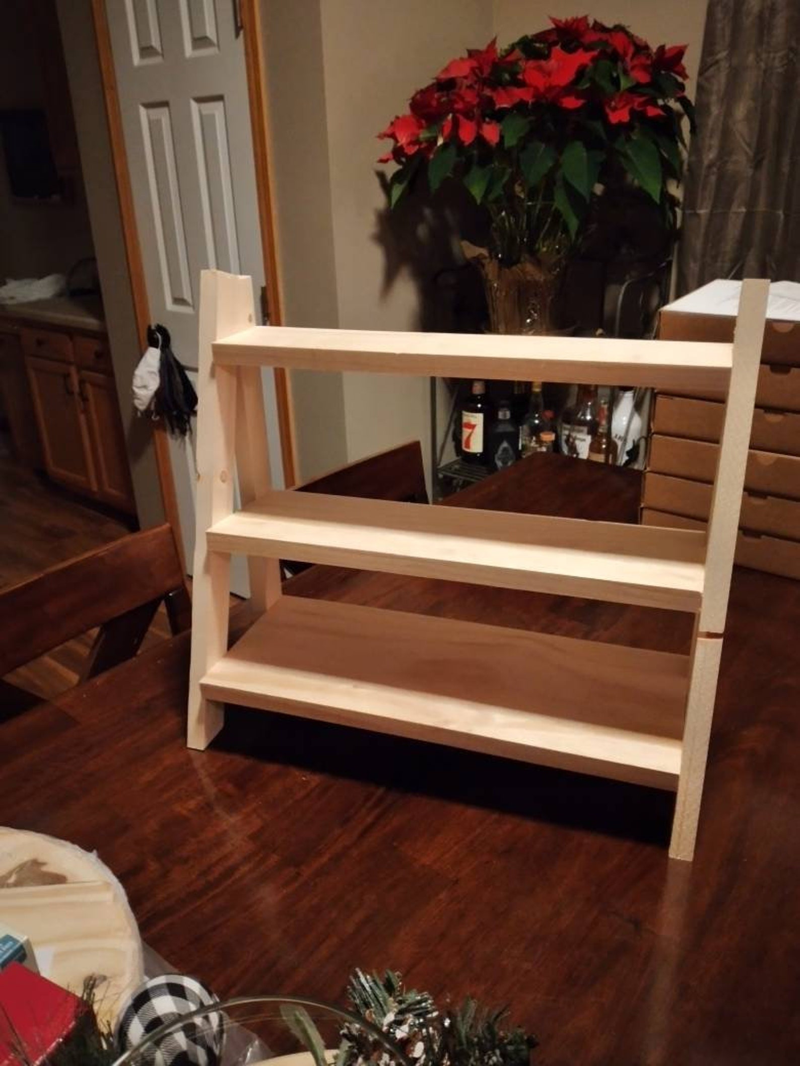 Wooden Countertop Display Shelf Countertop 3 Tier Shelves Etsy