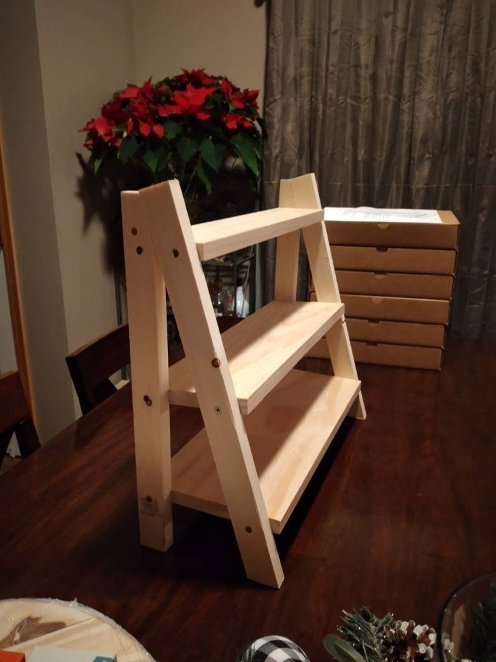 Wooden Countertop Display Shelf Countertop 3 Tier Shelves Etsy