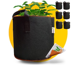 Recycled Felt Grow Bags pack of 3 Eco Friendly Fabric Vegetable