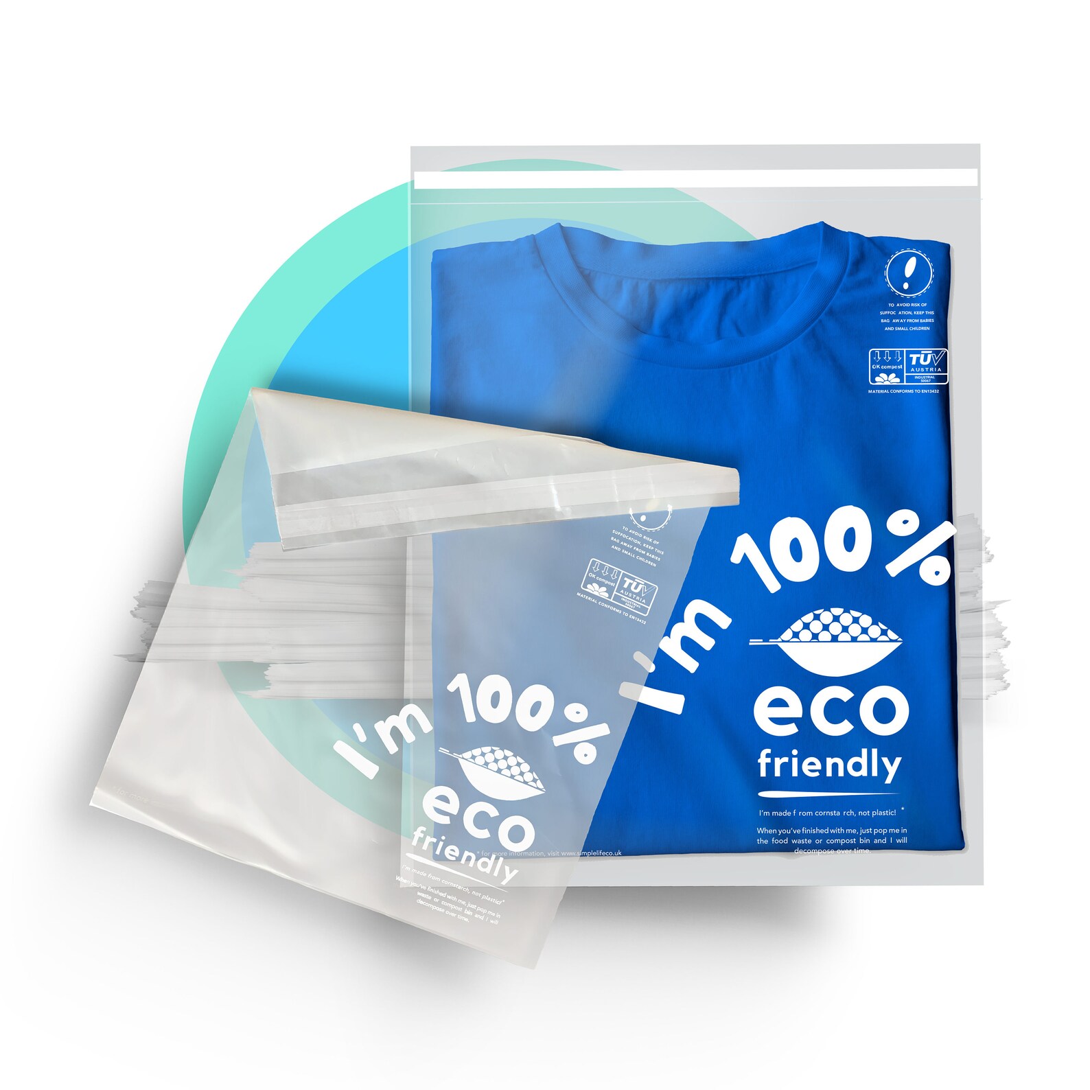 12 x 14 Eco Friendly Poly Bags 100 Compostable Etsy