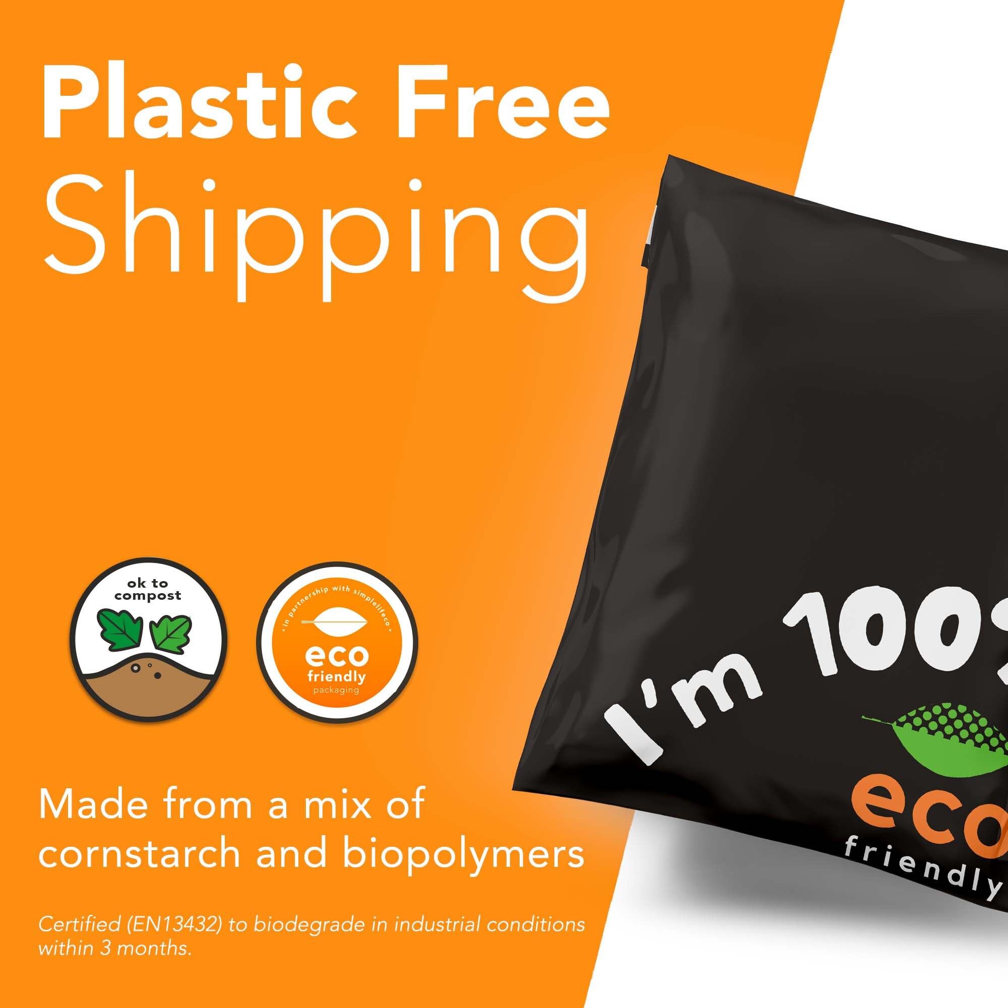 100 Compostable Mailing Bags Eco Friendly Postage Bags by Etsy